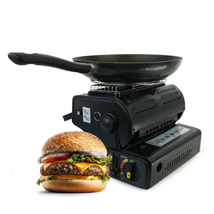 Къмпинг Преносима газова печка 1.3kW за къмпинг, риболов и лов