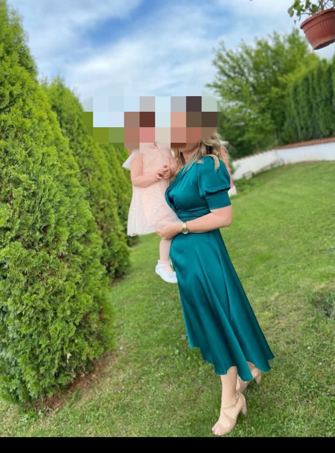 Дамска рокля -зелена