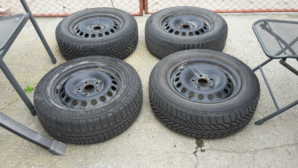 Roti iarna VW-Skoda Seat 5 X 112 R15 complete