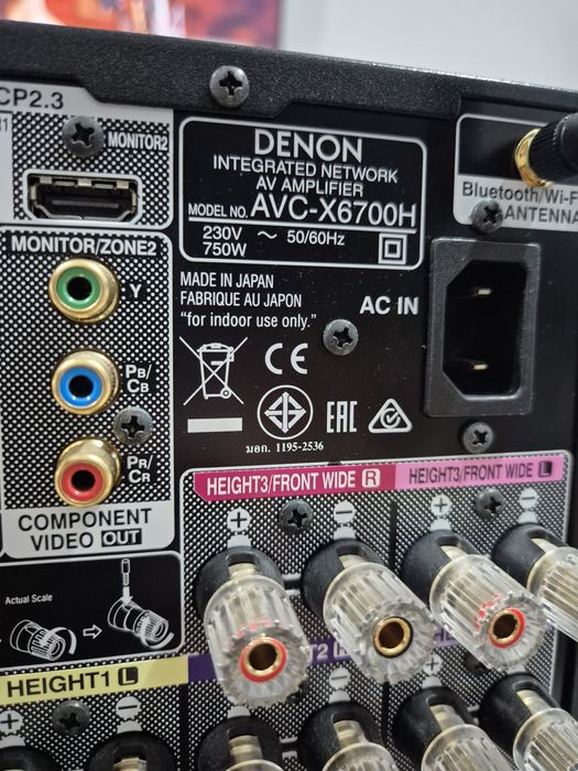 Denon AVC X6700H Receiver High End EArc Dolby Atmos Blietooth Wifi