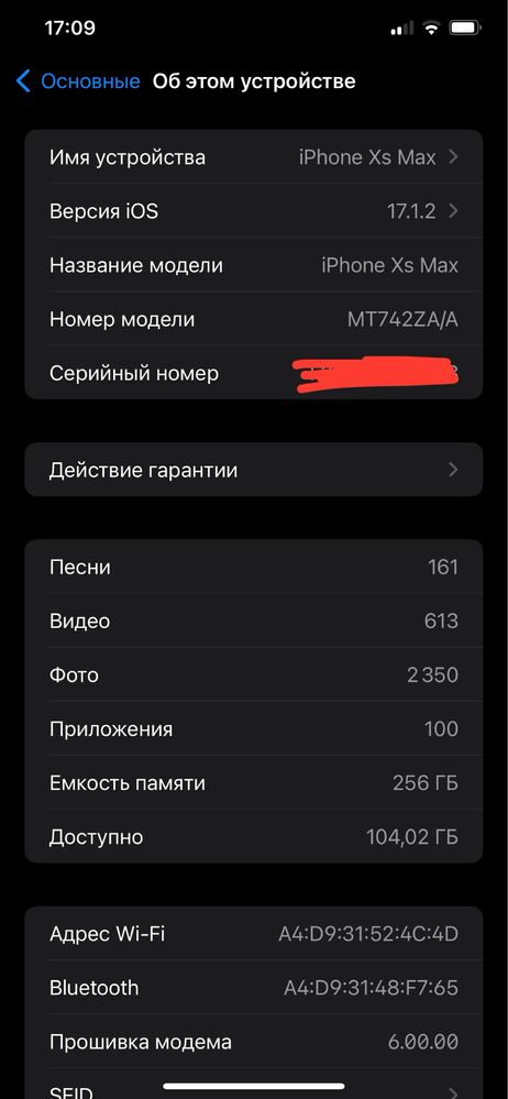 iPhone Xs Max 256 gb 82% Space Gray