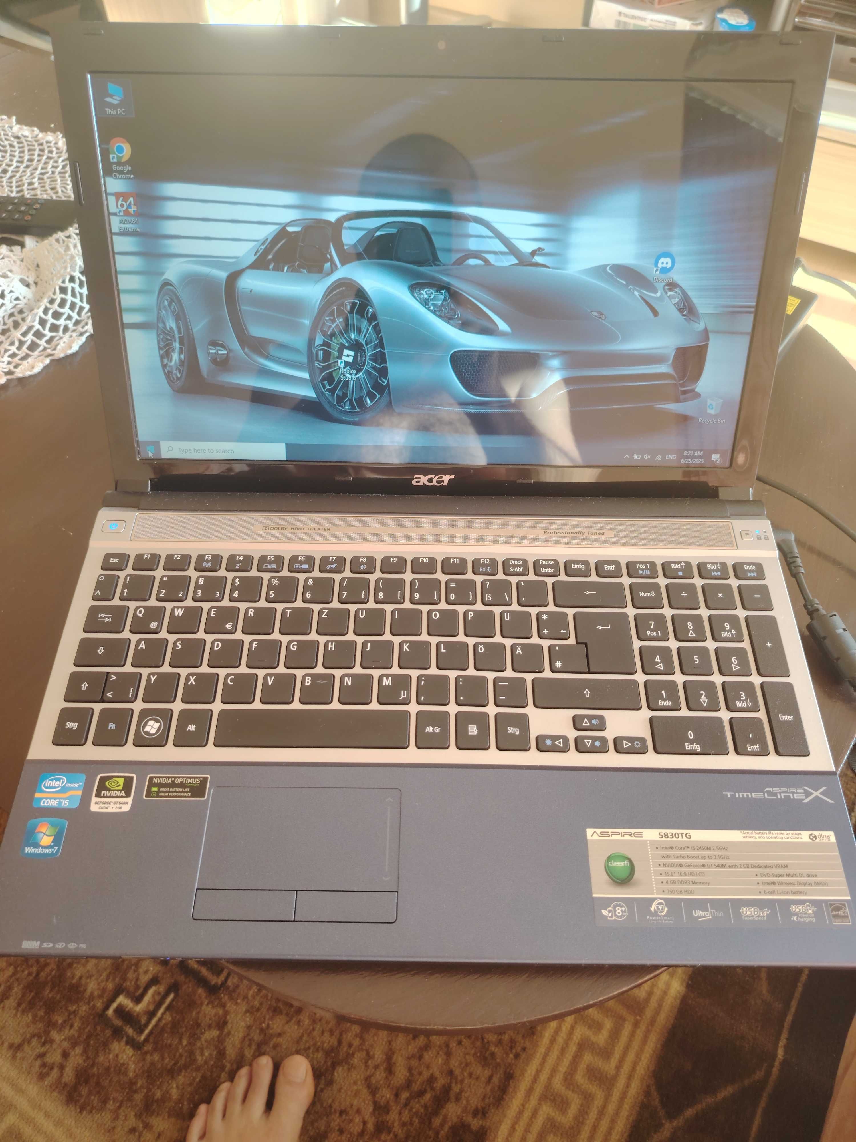 Лаптоп Acer Aspire 5830TG