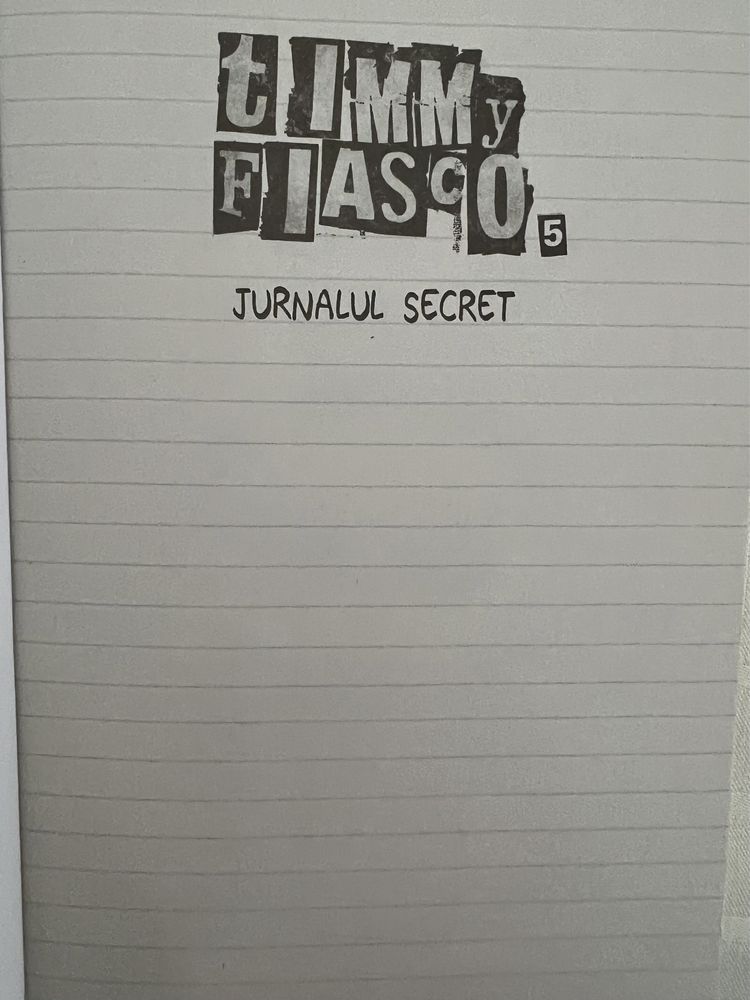 Carte: Timmy Fiasco 5. Jurnalul secret | paperback