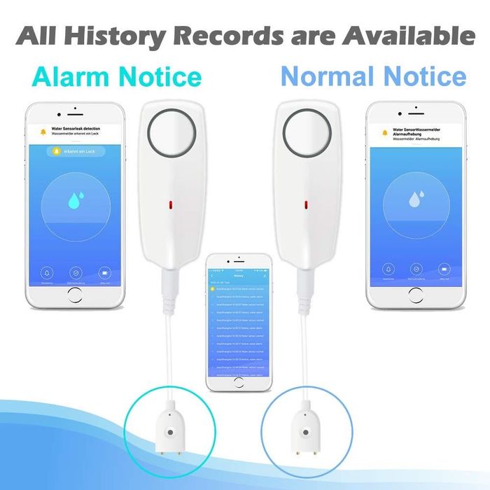 Detector de scurgeri de apă JaneEyre senzor wireless pentru inundații