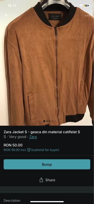 Zara Jacket S material catifelat fara defecte geaca primavara