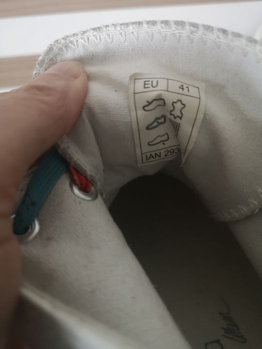 Heidi Klum. Pantofi sport piele naturalatip bascheti