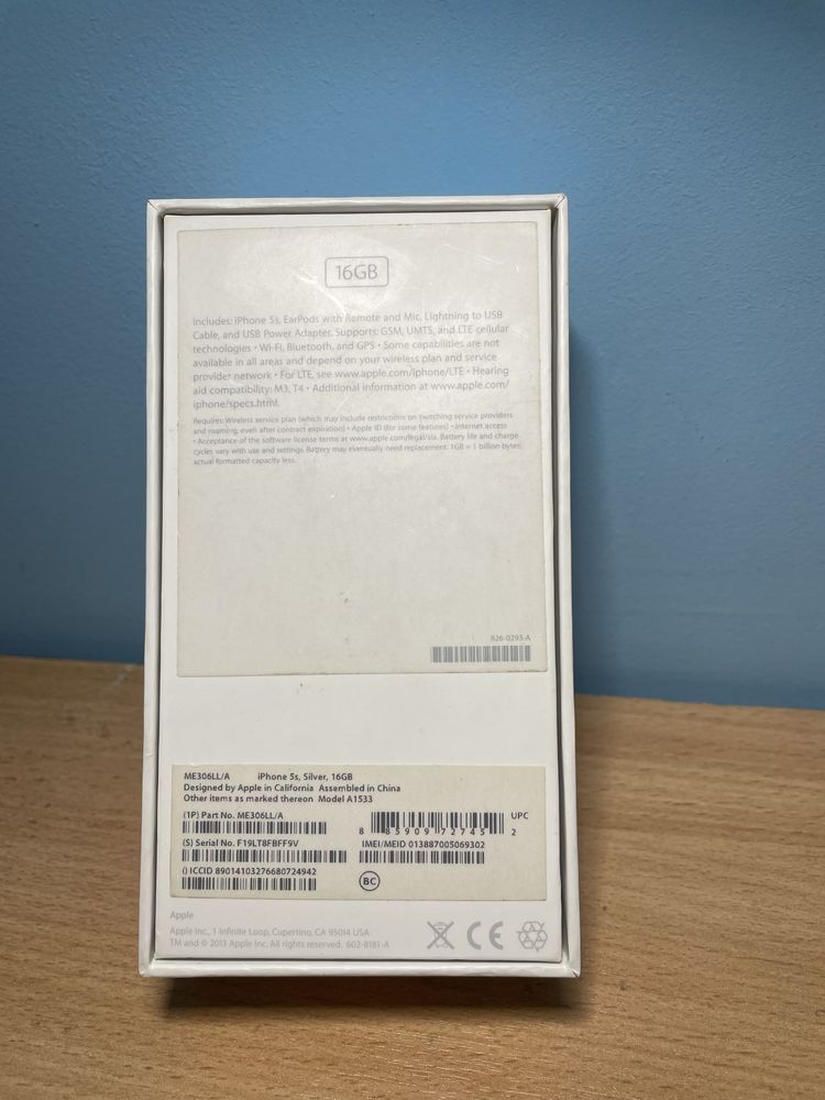 iPhone 5S коробка