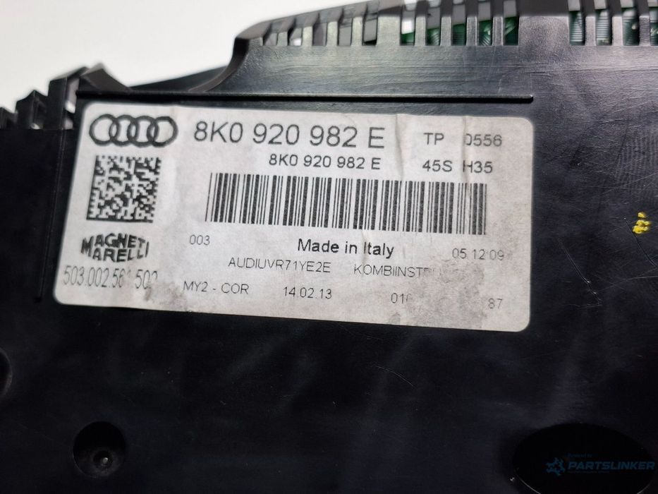 Placa ceasuri bord AUDI A4 IV 8K2, B8 2007 - 2015 TDI CAGB, CJCB, CSUB 8K0920982E