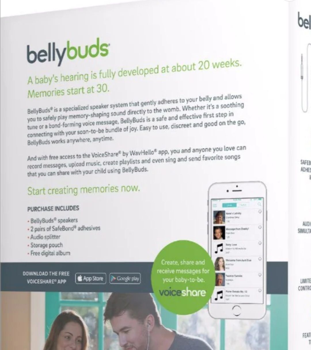 BellyBuds специализирани високоговорители за бременни