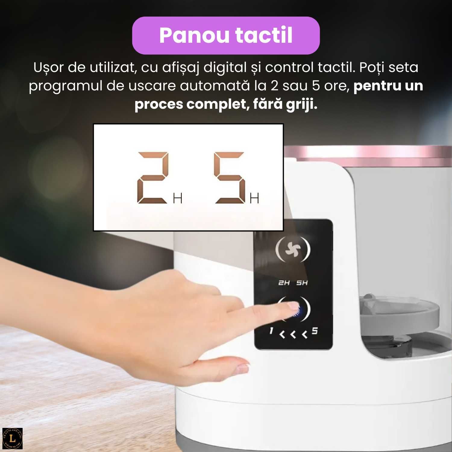 Aparat electric 3/1 pentru curatarea si uscarea pensulelor de machiaj