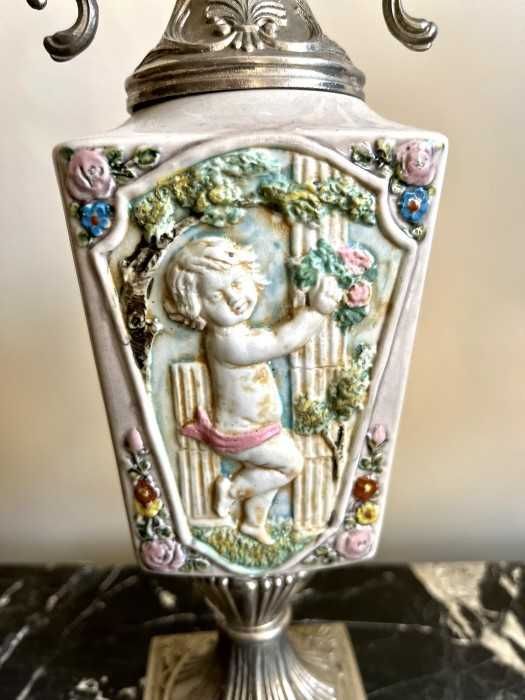 Superb sfesnic-alama- portelan Capodimonte-heruvim-Italia