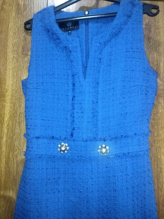 Турско синя рокля букле размер S Junona