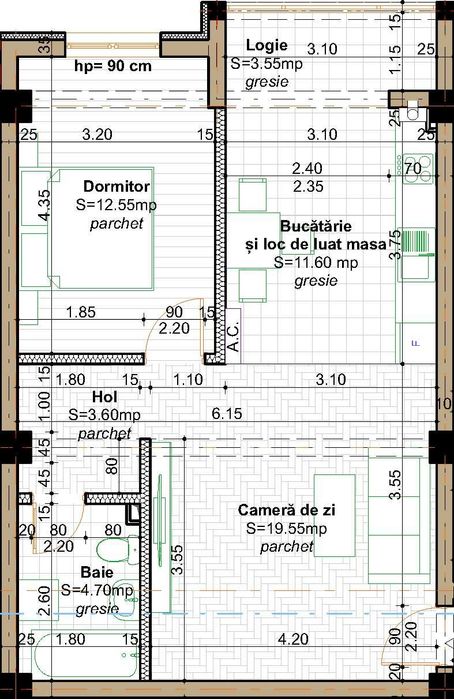 Apartamente cu 1,2,3 camere in Valea Lupului