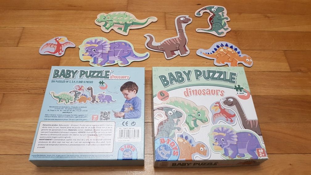 Puzzle D-Toys, Baby Puzzle Dinosaurs