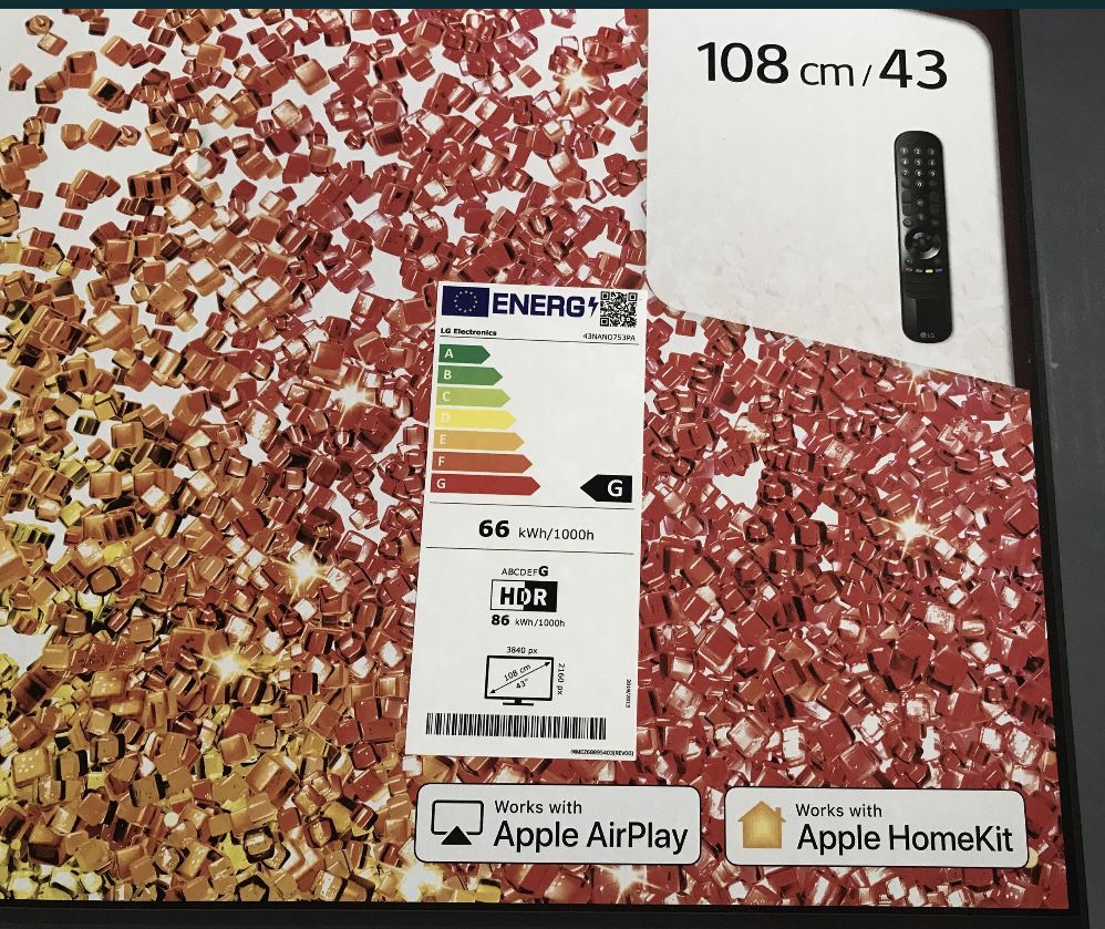 NanoCellTV, 43NANO75,Televizor LED/LG-Nanocell,-Diagonala 108cm, Nou,