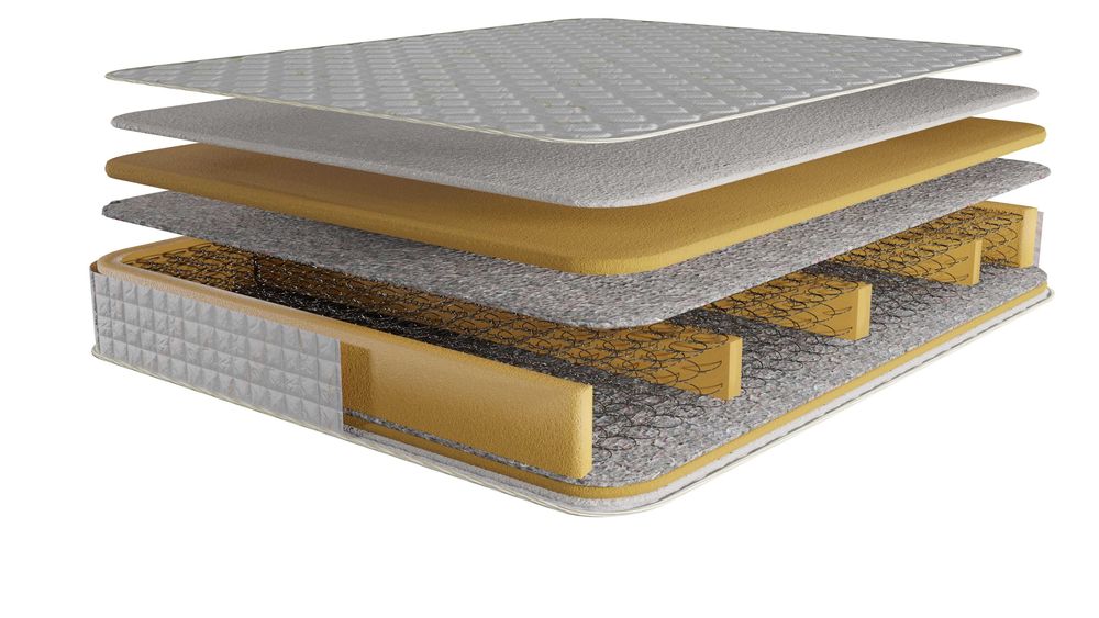 Saltea 120x200 Super Ortopedica, arcuri otel carbon, 2 fete vara/iarna