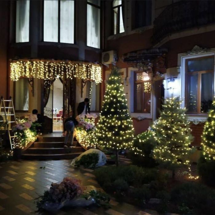 Арча урнатиш 5-30 метргача/Безатиш/Освешения/Оформления/Декорация