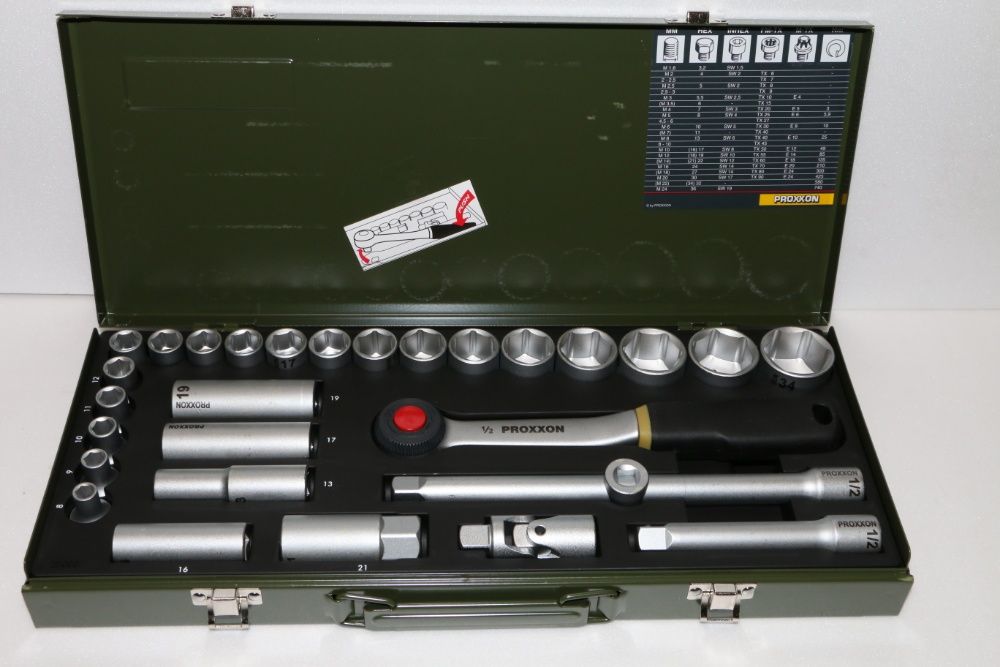 гедоре, гидория 1/2" PROXXON 29 части, ключ, Германия