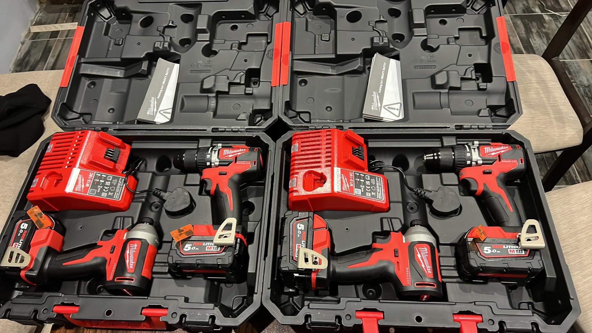 milwaukee m18 комплект чисто нов