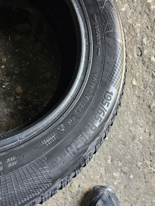 2 anvelope iarna 195 65 15 Continental 6.5mm