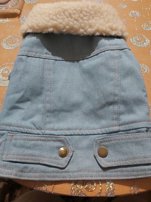 Дънкова дрешка за кученце