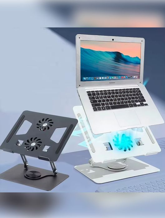 Alyuminiy noutbuk tagligi, sovutish, Зб0° aylanuvchi