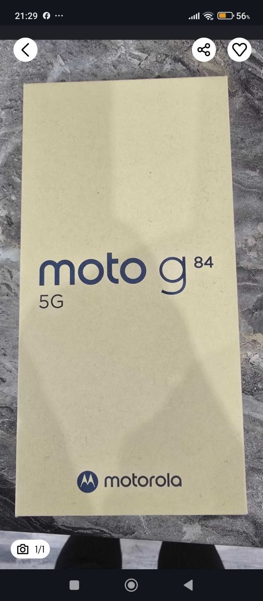 MOTOROLA g 84 5G 8/256. Чисто нов.