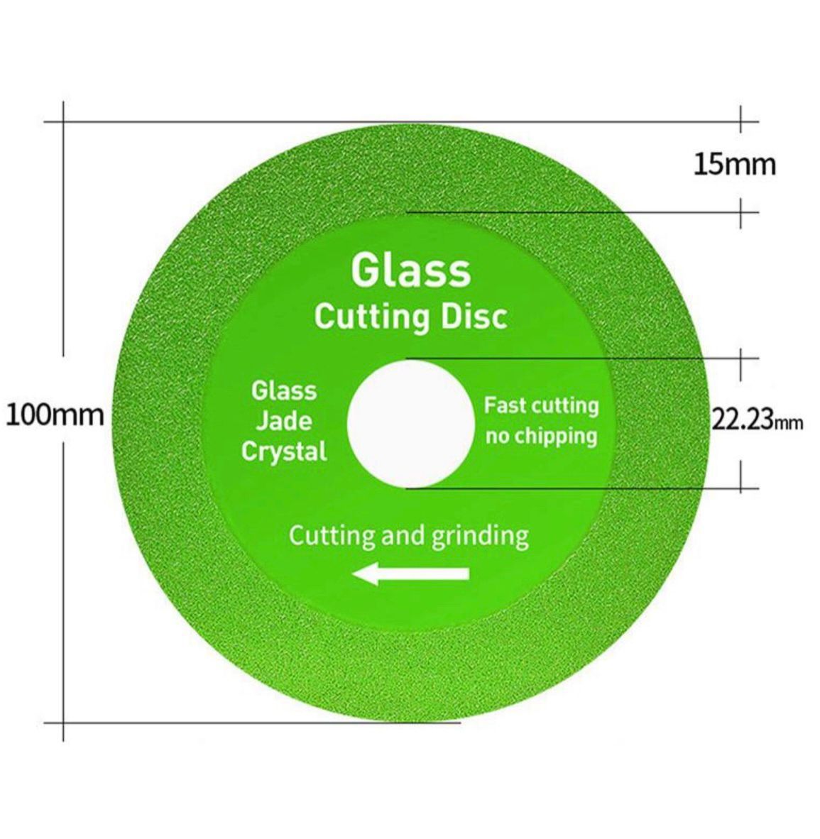 Диск отрезной для стекла и плитки 100х22.23мм