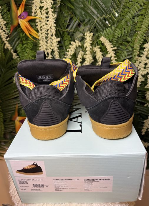 Lanvin Curb Suede Black Multicolour