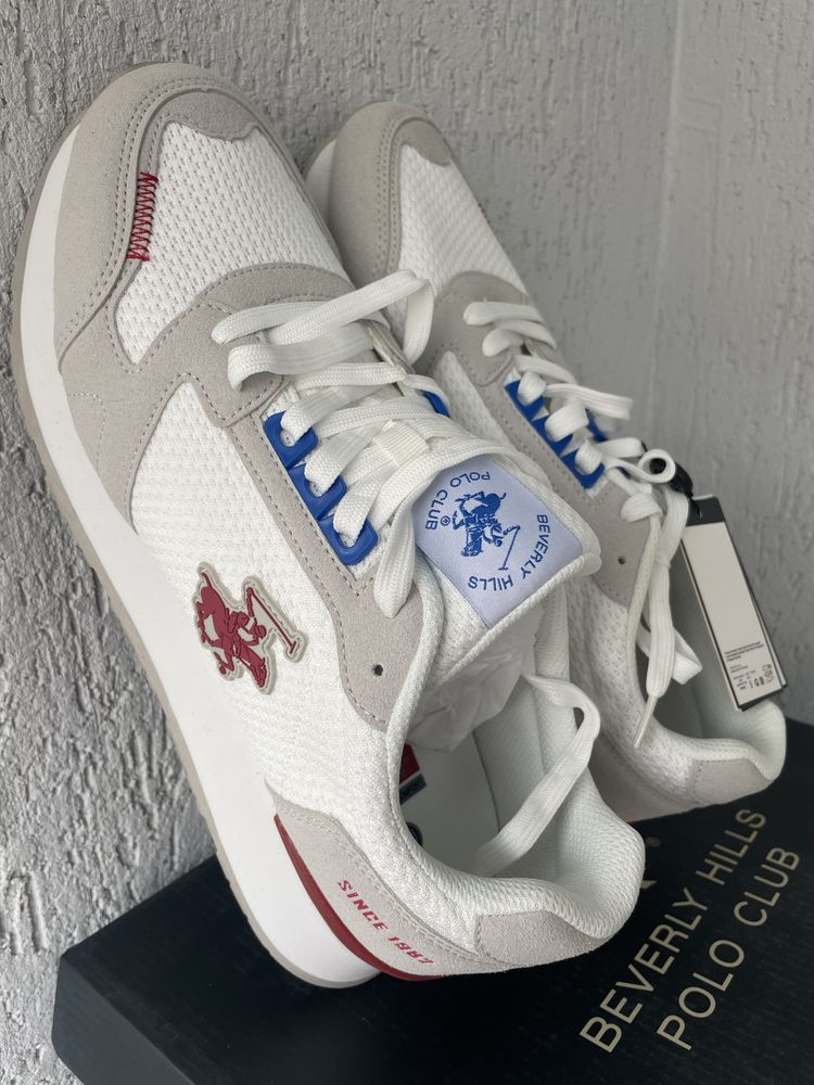 Sneakerși Beverly Hills Polo Club ALB Marime 44