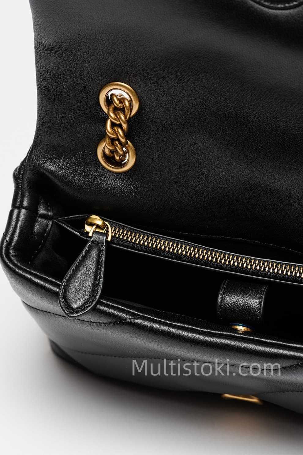 PINKO Дамска чанта Love Mini Puff Maxi Черен чистонова 28x19x10см
