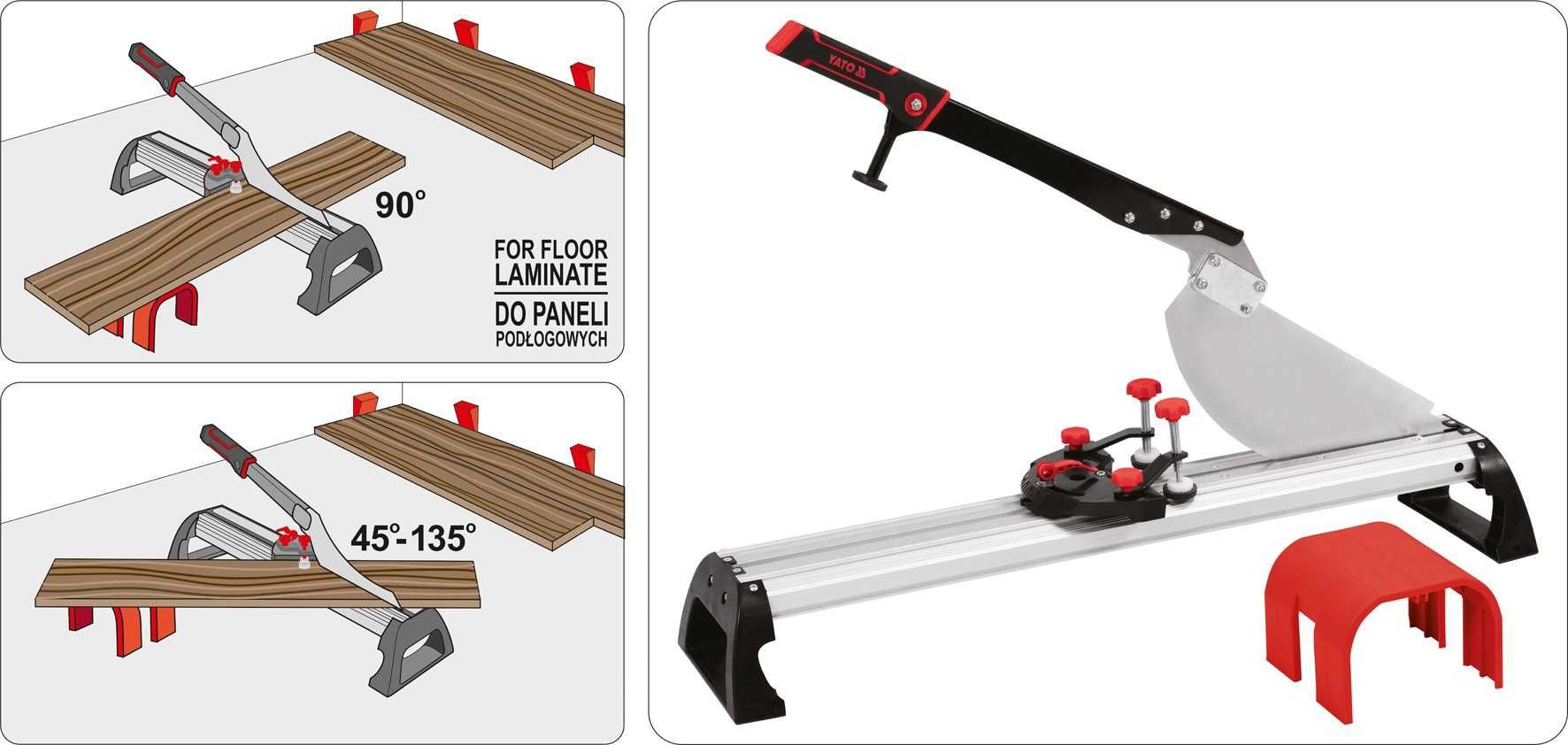 Резачка за ламиниран паркет/ Гилотина за ламинат 800мм, YATO 37302