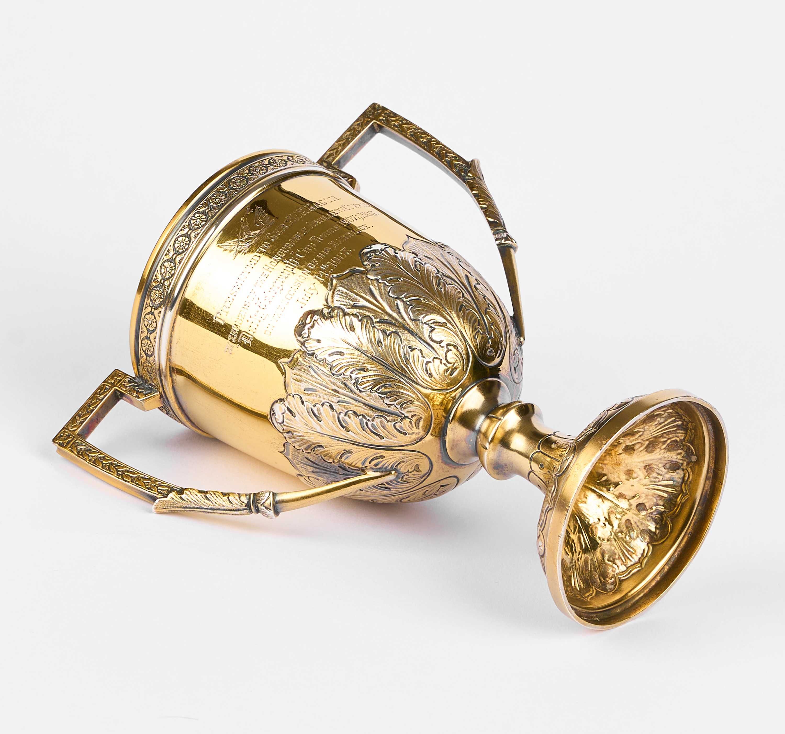 Cupa din argint 925 aurit,Birmingham an 1907-330 ml-argint.ro
