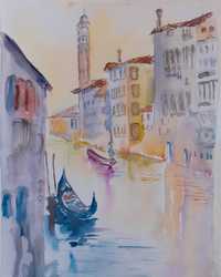 Картина акварел, Венеция, 35х50