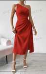Rochie rosie midi