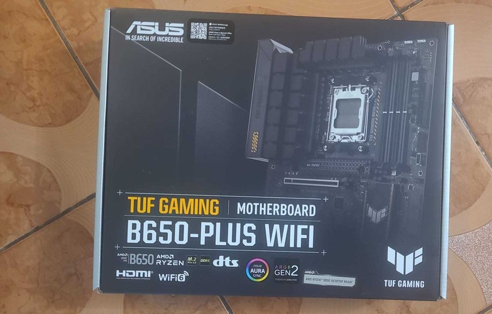 Kit AMD Ryzen 7 7800X3D + ASUS TUF Gaming B650-PLUS WIFI ,noi