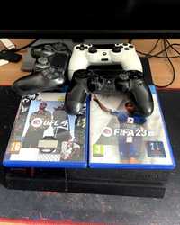 PlayStation 4 1TB + 3 controller + 2 jocuri + cabluri