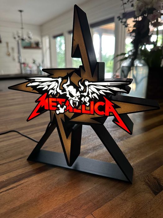 Lampă decorativă LED – design Metallica, efect premium