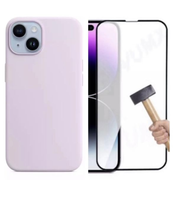 Iphone 13/14/15/16E/17 PRO MAX Husa X LEVEL Slim Catifea +Folie Sticla