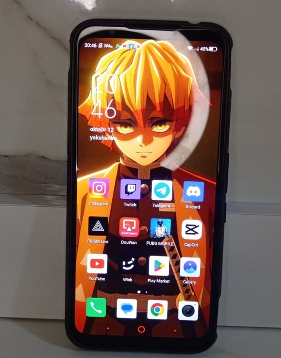 Red magic 5g 280$ ekrani 144hz pubg mobileda 90fps kamerasi juda tiniq