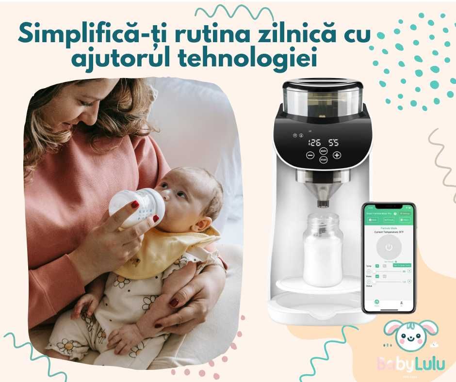 Espressor Lapte Praf pentru bebelusi cu Aplicatie Mobila BabyLulu