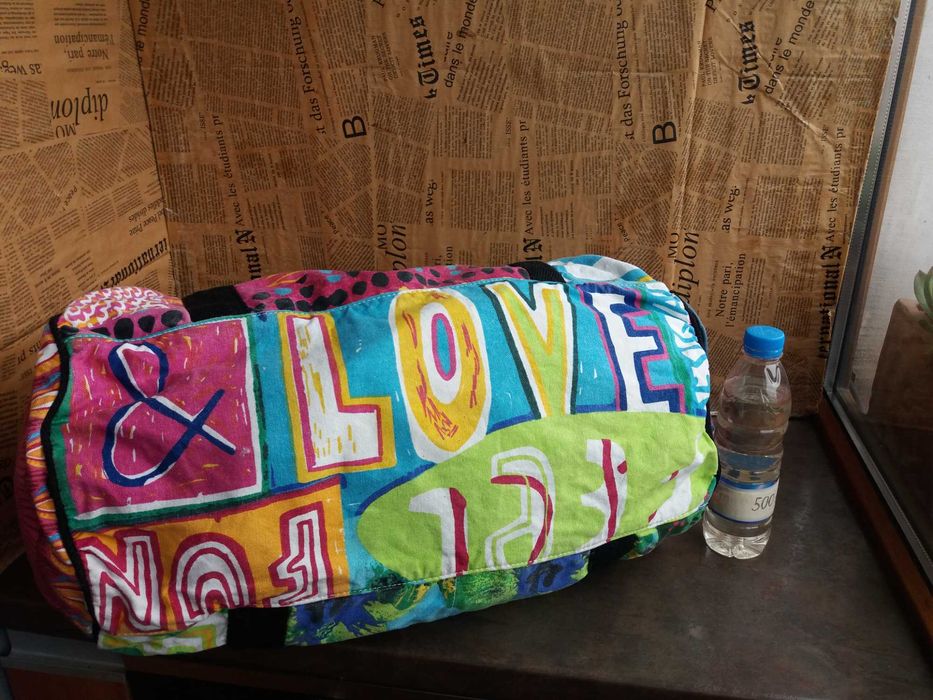 текстилна чанта,Desigual,голяма пътна торба,сак