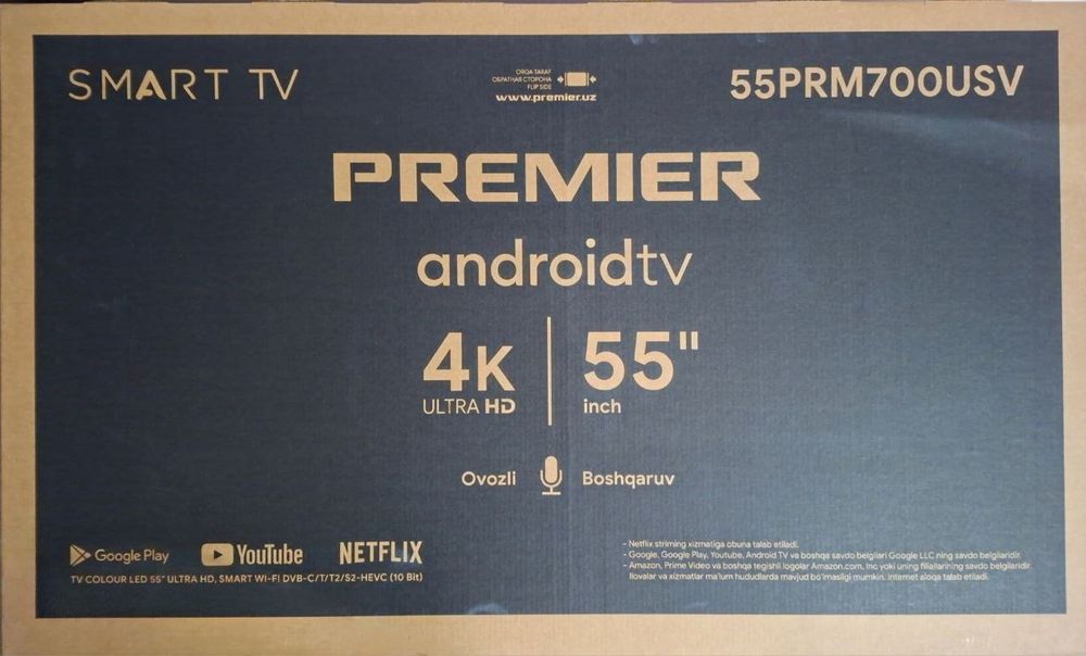 Телевизор Premier 4K Ultra HD srochno sotiladi!