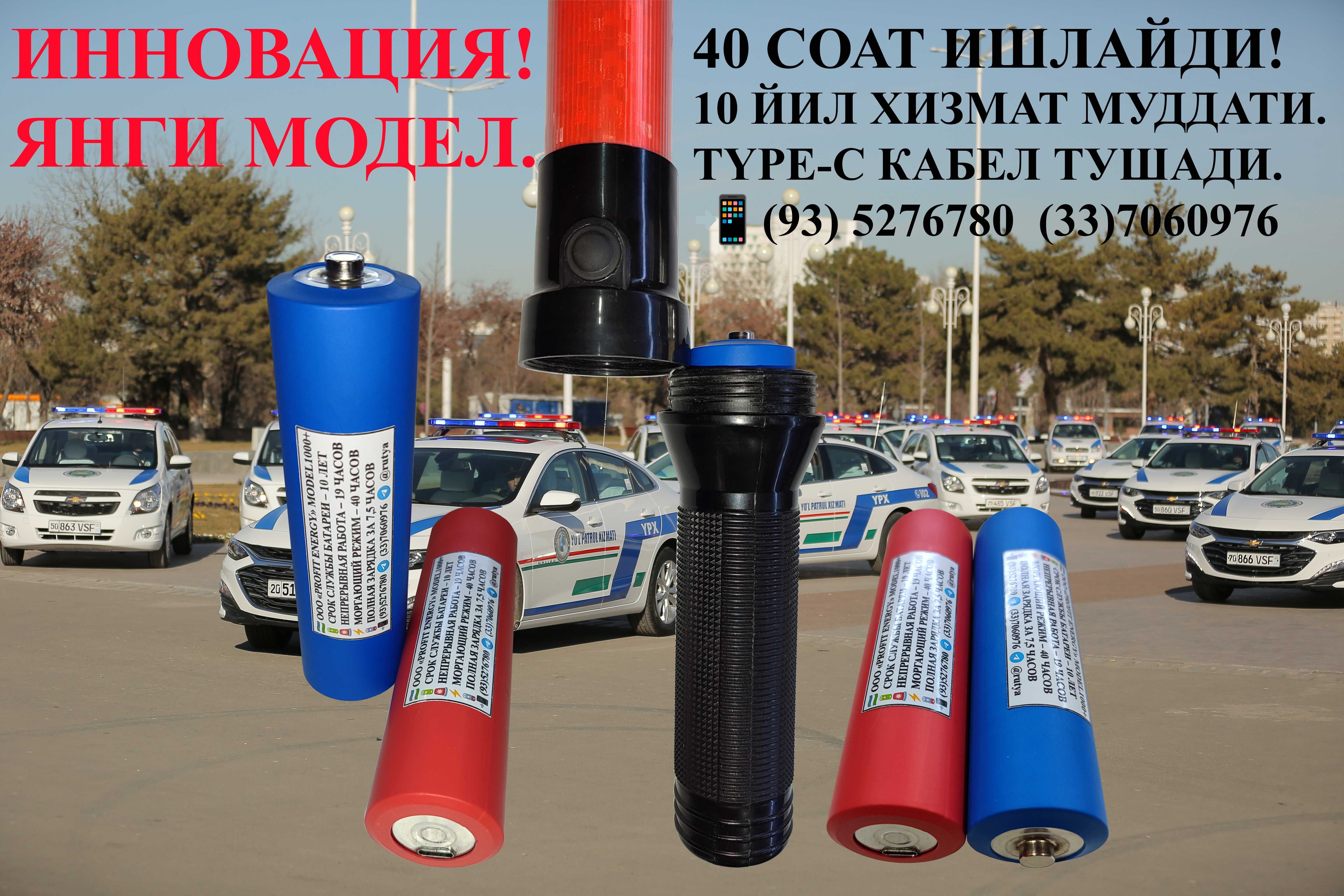 СуперАКБ для жезла ГАИ. Срок службы 10 лет.
