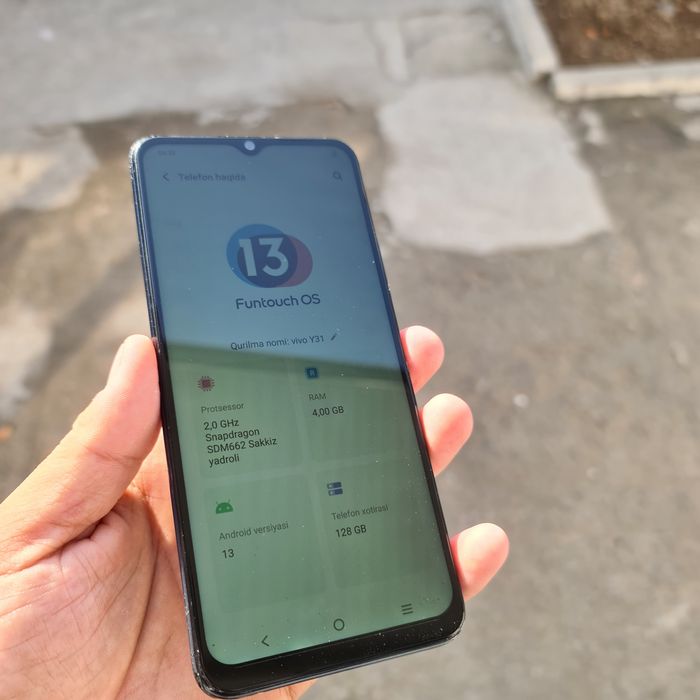 Vivo Y31 sotiladi 128Gb