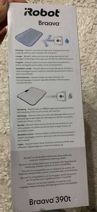 Irobot Braava 390Turbo mop spalat robot NOU SIGILAT Nu Roborock Xiaomi