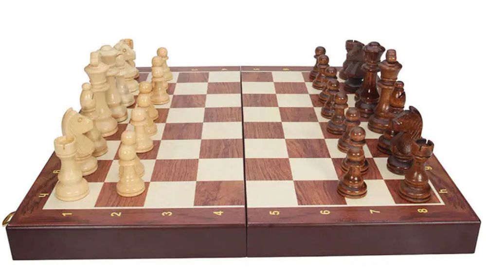 Деревянные шахматы 45/45 толщина шахматной доски 4 см
