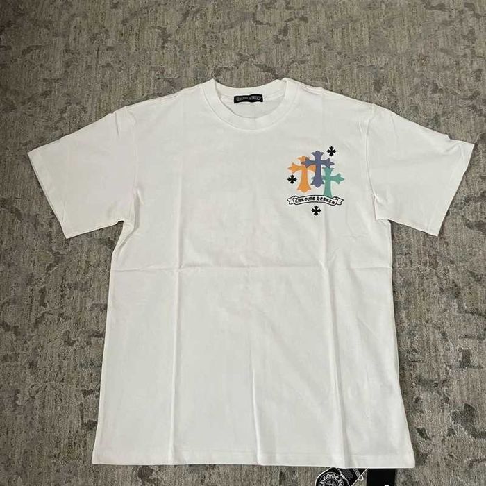 Мъжка тениска Chrome Hearts , бяла тениска маркова