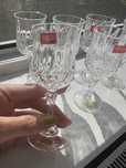 Set 6 pahare cristal de colectie pentru lichior, tuica, visinata noi