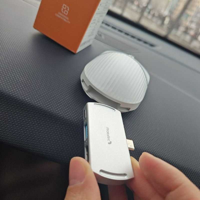 ProtoArc Hub Mouse — мышь с USB-хабом, Bluetooth, 3 устройства